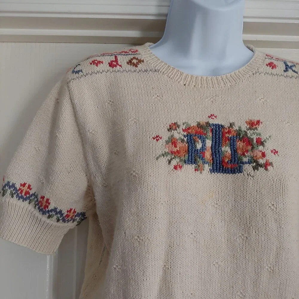 Lauren Ralph Lauren Exclusive Teacher Old Money Quiet Luxury Sweater SP Logo - Picture 5 of 16